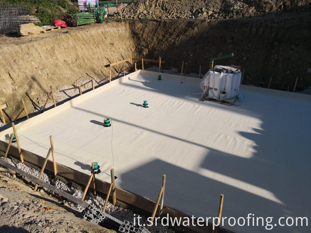 HDPE Pre-applied waterproof membrane